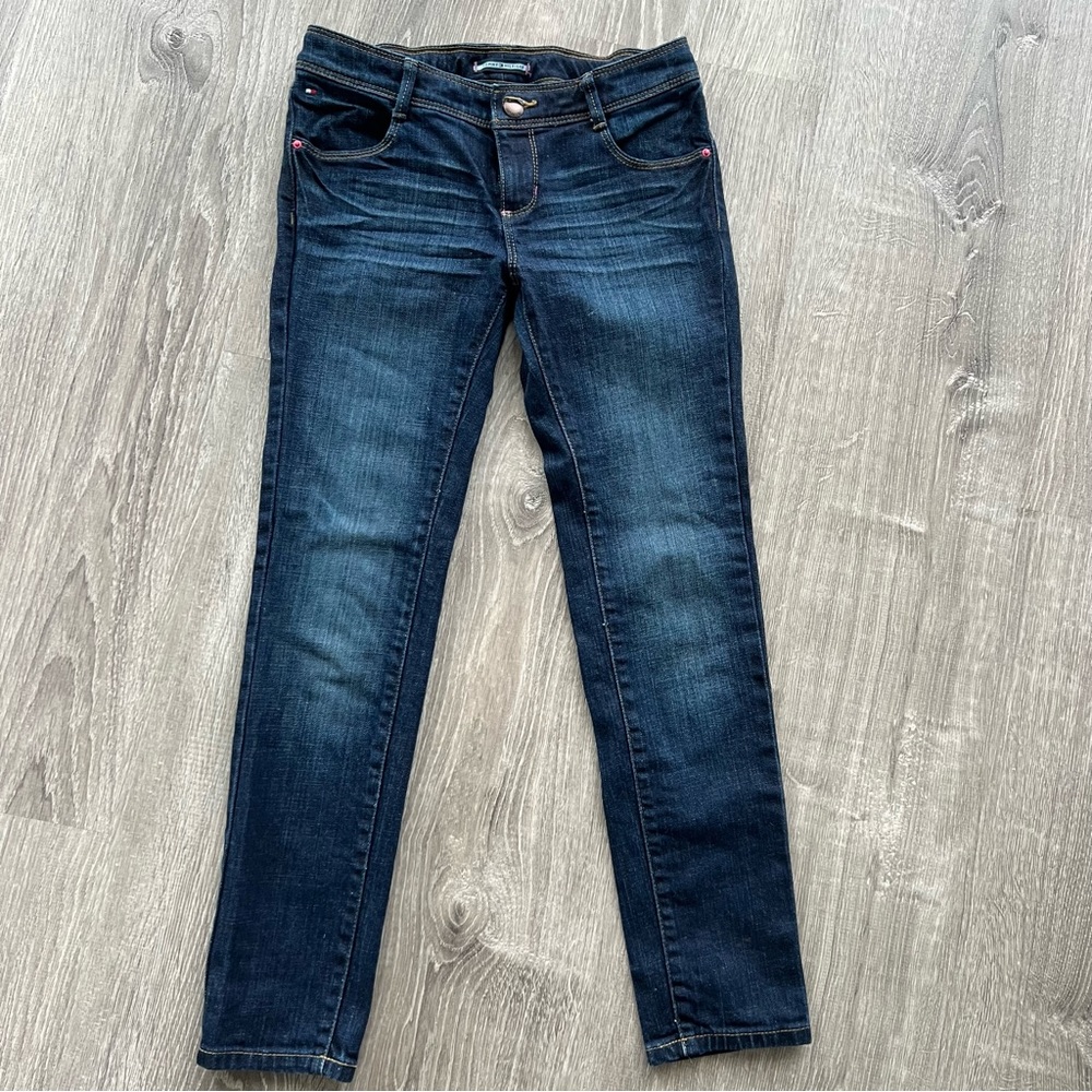 Tommy Hilfiger girls Jeans.  Girls Size 10 slim Straight. Adjustable waist.